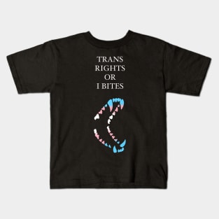 Wolf Teeth Trans Rights Kids T-Shirt